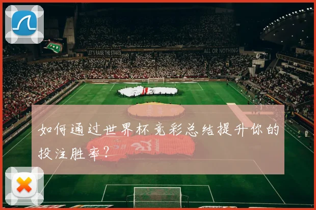 如何通过世界杯竞彩总结提升你的投注胜率?