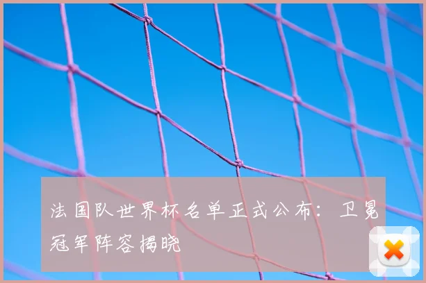 法国队世界杯名单正式公布：卫冕冠军阵容揭晓